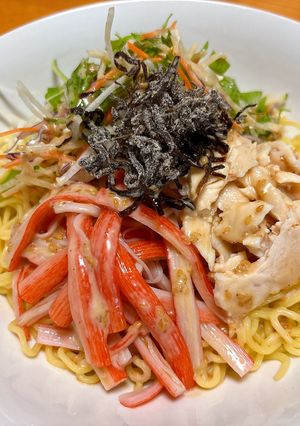 火と包丁を使わない!5分で簡単冷やし中華-レシピのメイン写真