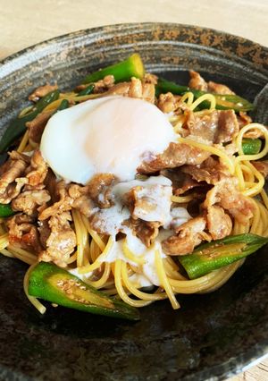 豚とオクラの和風すっぱげちぃ-レシピのメイン写真