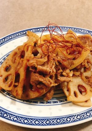 蓮根と豚肉のきんぴら-レシピのメイン写真