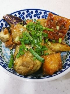 フライパンで簡単☆ナスと厚揚げの中華炒め-レシピのメイン写真