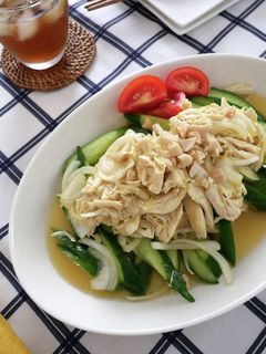 鶏ささみとキュウリのカレー南蛮漬けサラダ-レシピのメイン写真
