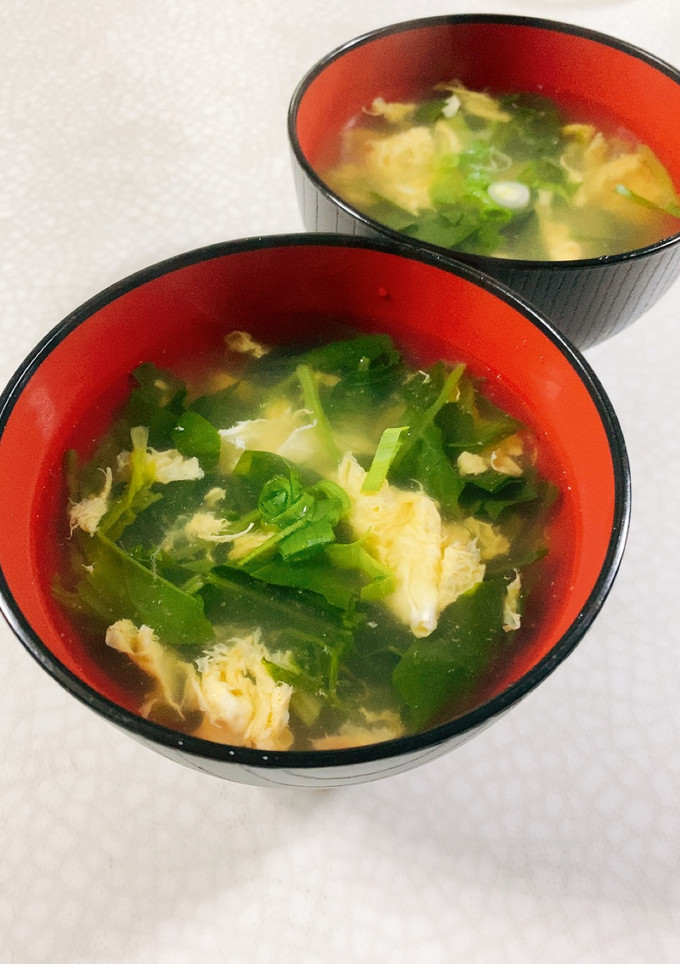 ほうれん草と玉子のすまし汁-レシピのメイン写真