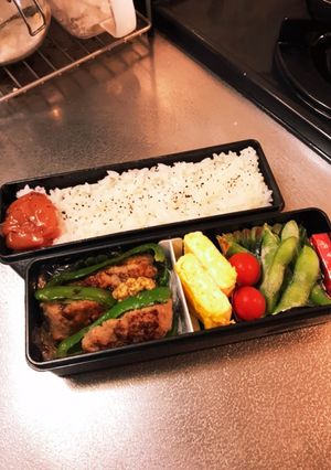ピーマン肉詰め弁当-レシピのメイン写真