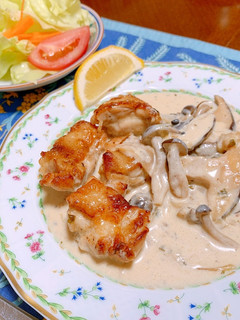 簡単ビストロ⭐︎鶏肉のレモンクリーム煮-レシピのメイン写真