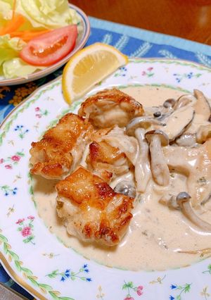 簡単ビストロ⭐︎鶏肉のレモンクリーム煮-レシピのメイン写真