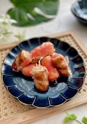 紅しょうがポテトのちくわボート-レシピのメイン写真