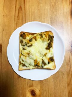 かぼちゃのそぼろ煮マヨチートースト-レシピのメイン写真