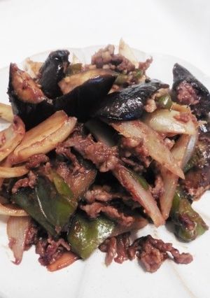 牛肉と茄子の味噌柚子胡椒炒め-レシピのメイン写真