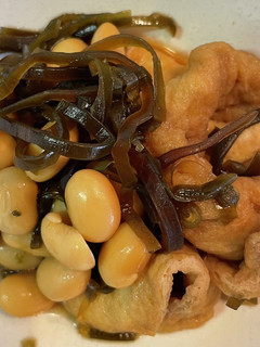 蒸し大豆と油揚げの紫蘇昆布佃煮味の煮物-レシピのメイン写真