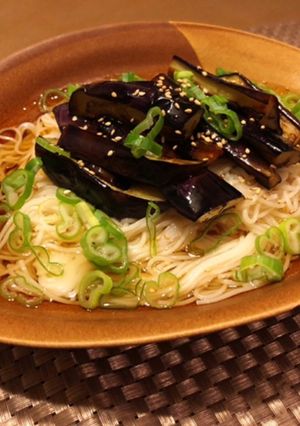 焼き茄子の香ばしそうめん＊超簡単-レシピのメイン写真