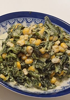 レンジで。冷凍ほうれん草とコーンのポパイ-レシピのメイン写真