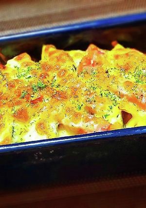 人気！ただ焼くだけ！かぼちゃのチーズ焼き-レシピのメイン写真