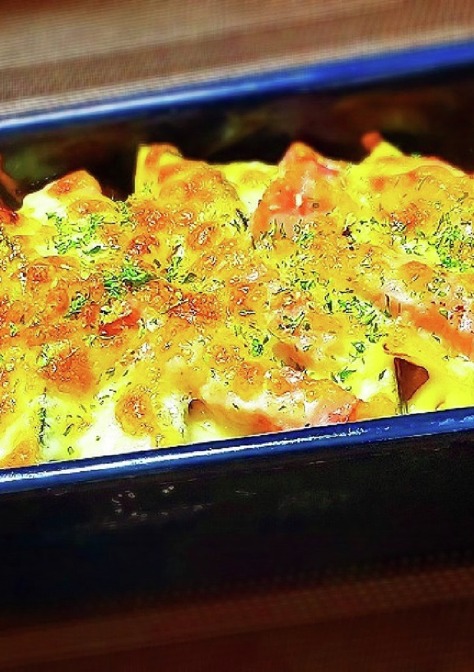人気！ただ焼くだけ！かぼちゃのチーズ焼き-レシピのメイン写真