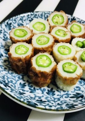 チクワにオクラ詰めちゃいました 簡単一品-レシピのメイン写真