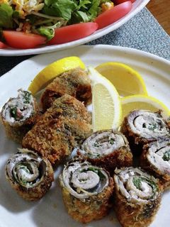 秋刀魚の大葉巻き巻き-レシピのメイン写真