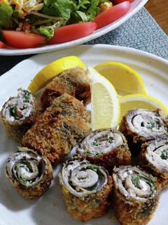 秋刀魚の大葉巻き巻き-レシピのメイン写真