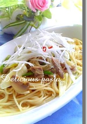 まろやか鶏出汁仕立てのパスタ♡柚子風味-レシピのメイン写真