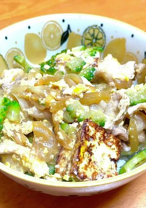 ゴーヤの卵とじ丼-レシピのメイン写真
