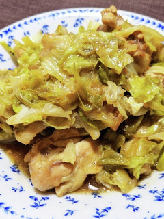 鶏手羽元とキャベツの煮物-レシピのメイン写真