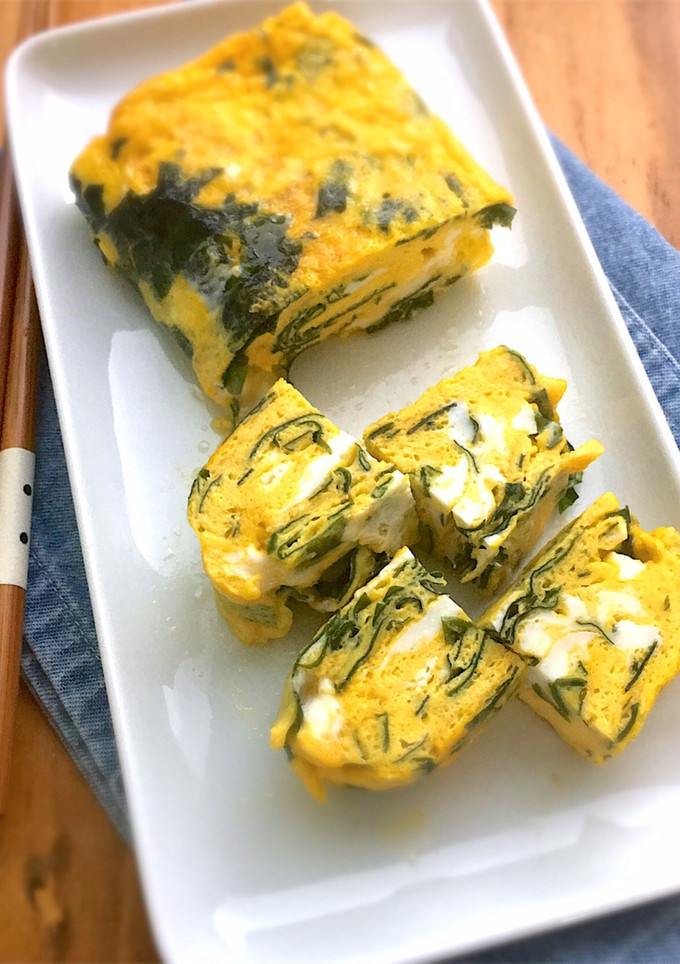 わかめの卵焼き【白だし】ダイエットおかず-レシピのメイン写真
