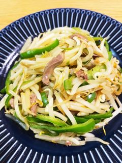 鳥ハツピーマン炒め-レシピのメイン写真