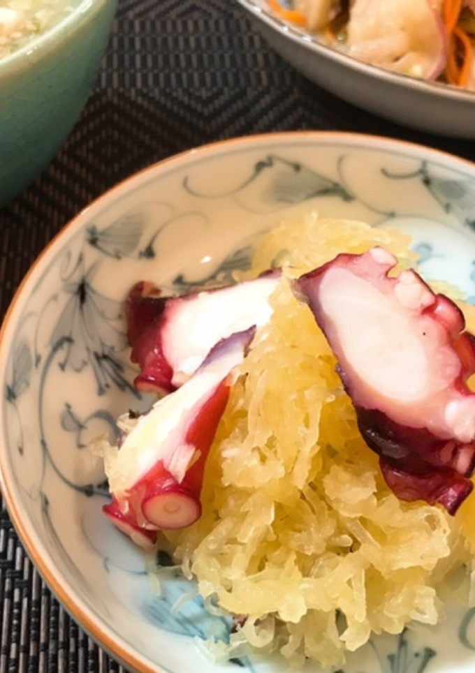 そうめん南瓜とタコの酢の物♡-レシピのメイン写真