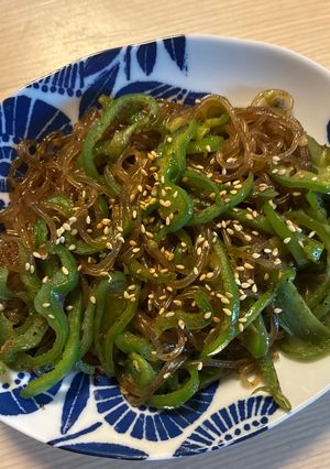 春雨とピーマンのだしガラ煮-レシピのメイン写真