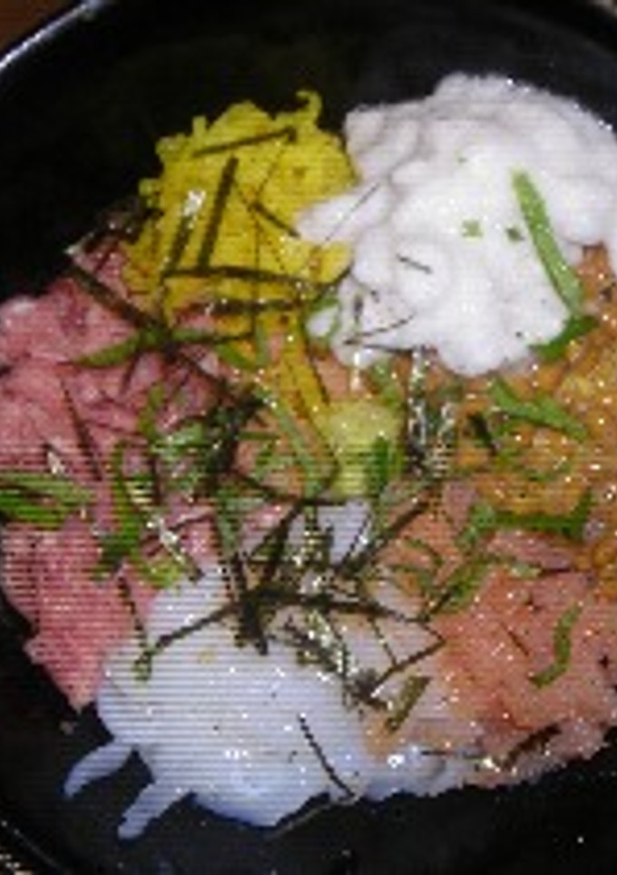 グチャ丼♪手巻き寿司のネタの余りで！-レシピのメイン写真