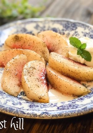 桃のアールグレイマリネ-レシピのメイン写真