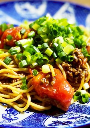 クックドゥで麻婆トマトパスタ-レシピのメイン写真