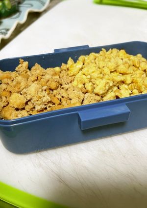 高タンパクヘルシー鶏そぼろ丼-レシピのメイン写真