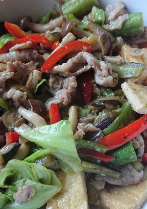 豚肉と季節の野菜のバジルみそ炒め-レシピのメイン写真