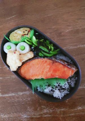 JK☆焼き鮭のっけ弁当♪-レシピのメイン写真