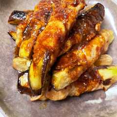 รูปของ 簡単！ナスの豚肉巻き