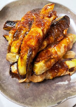 簡単!ナスの豚肉巻き-レシピのメイン写真