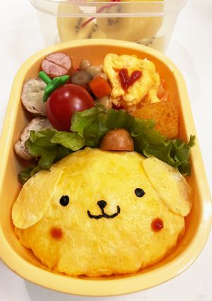 ポムポムプリン　キャラ弁　簡単-レシピのメイン写真