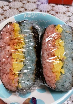 カラフルおにぎらず　レインボー♪-レシピのメイン写真