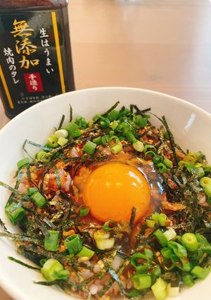 無添加焼肉の生だれで激ウマTKG-レシピのメイン写真