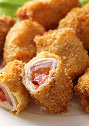 豚肉のトマト巻カツ-レシピのメイン写真
