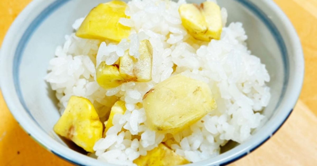 栗ごはん(もち米入り)甘くないタイプ by sawasa♪ 【クックパッド