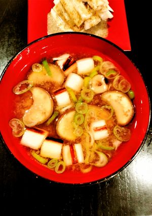 なすと焼き葱のお味噌汁-レシピのメイン写真