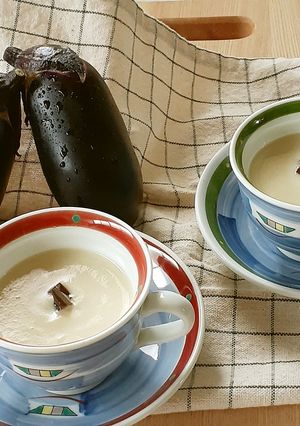 【野菜ソムリエ】京山科なす和風ポタージュ-レシピのメイン写真