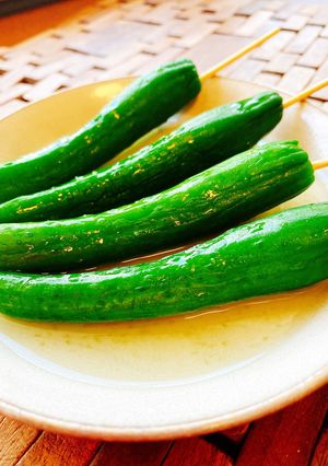 ポリポリ食感☆姫きゅうりの一本漬け-レシピのメイン写真
