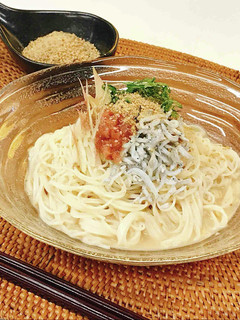 梅胡麻そうめん-レシピのメイン写真