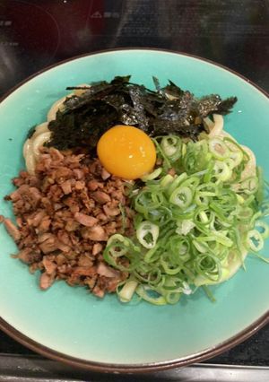カツオまぜうどん-レシピのメイン写真
