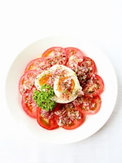 サッパリとした【トマトと茹で卵のサラダ】-レシピのメイン写真