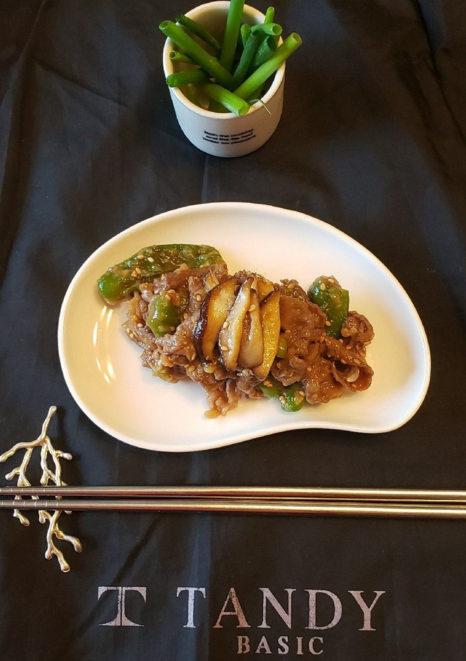 レンジ5分～牛肉入りししとう蒸し和え物-レシピのメイン写真
