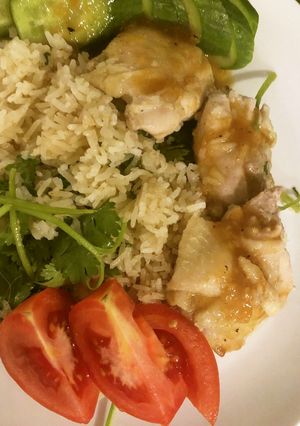 炊飯器でお手軽カオマンガイ　タイ料理-レシピのメイン写真