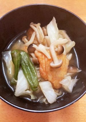 麺つゆで！汁までおいしいキャベツの煮浸し-レシピのメイン写真