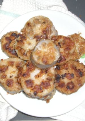 レンコンの肉味噌詰-レシピのメイン写真